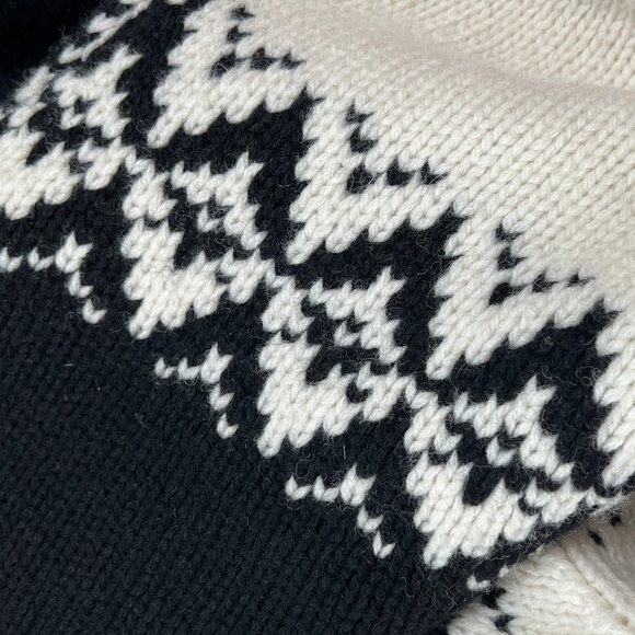 Vintage 100% Lambswool Fair Isle Scandinavian Turtleneck Sweater Knit Old Money - Picture 8 of 9